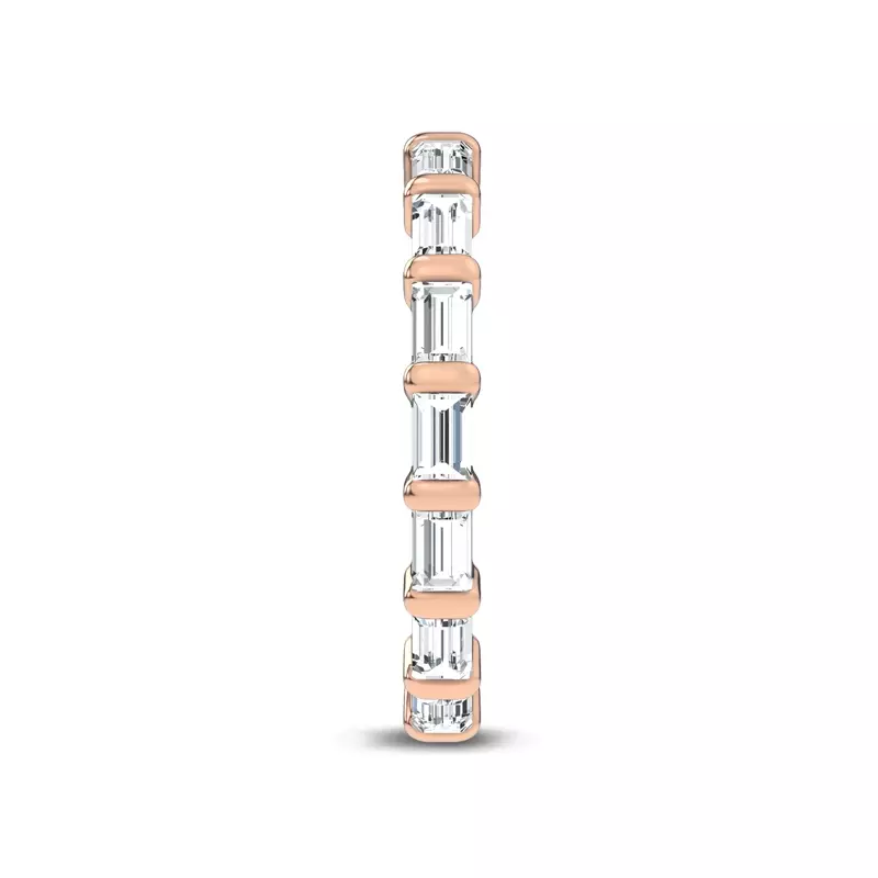 14K Rose Gold Baguette Lab Diamond Eternity Band (1.00 ct. tw.)