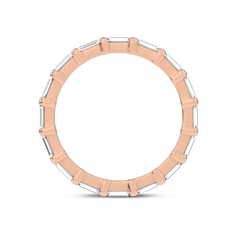 14K Rose Gold Baguette Lab Diamond Eternity Band (1.00 ct. tw.)