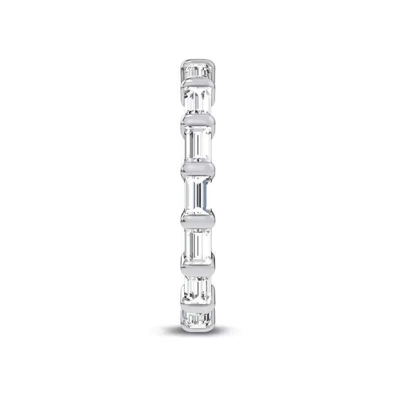 14K White Gold Baguette Diamond Eternity Band (1.00 ct. tw.)