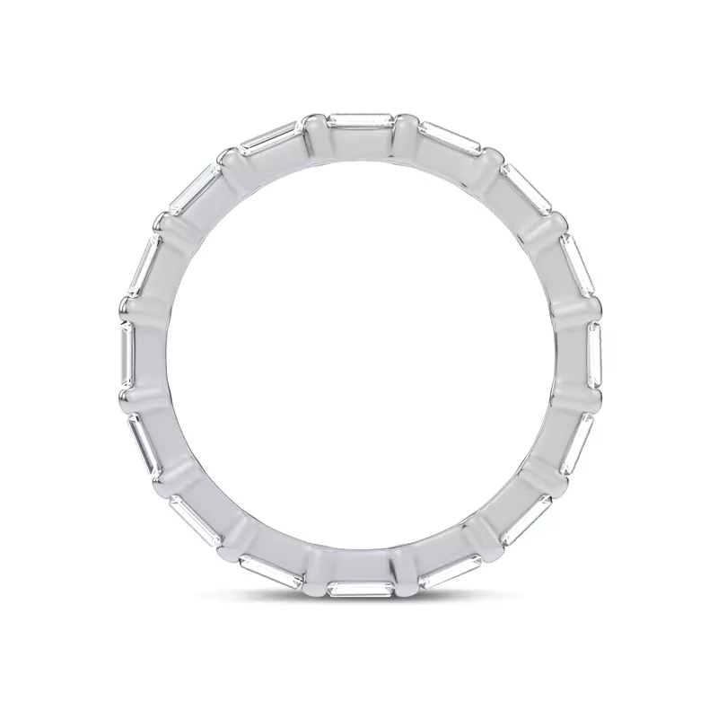 14K White Gold Baguette Diamond Eternity Band (1.00 ct. tw.)