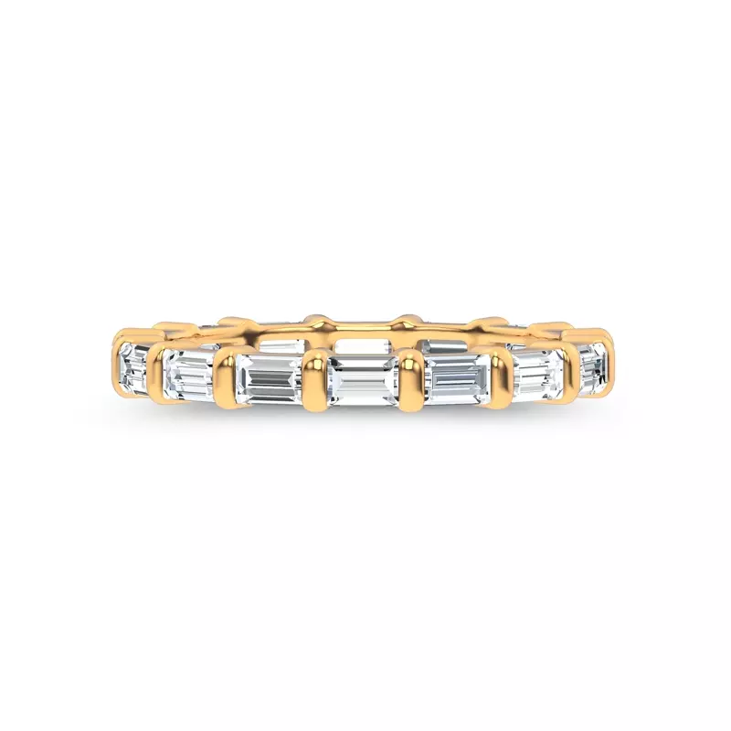 14K Yellow Gold Baguette Lab Diamond Eternity Band (1.00 ct. tw.)