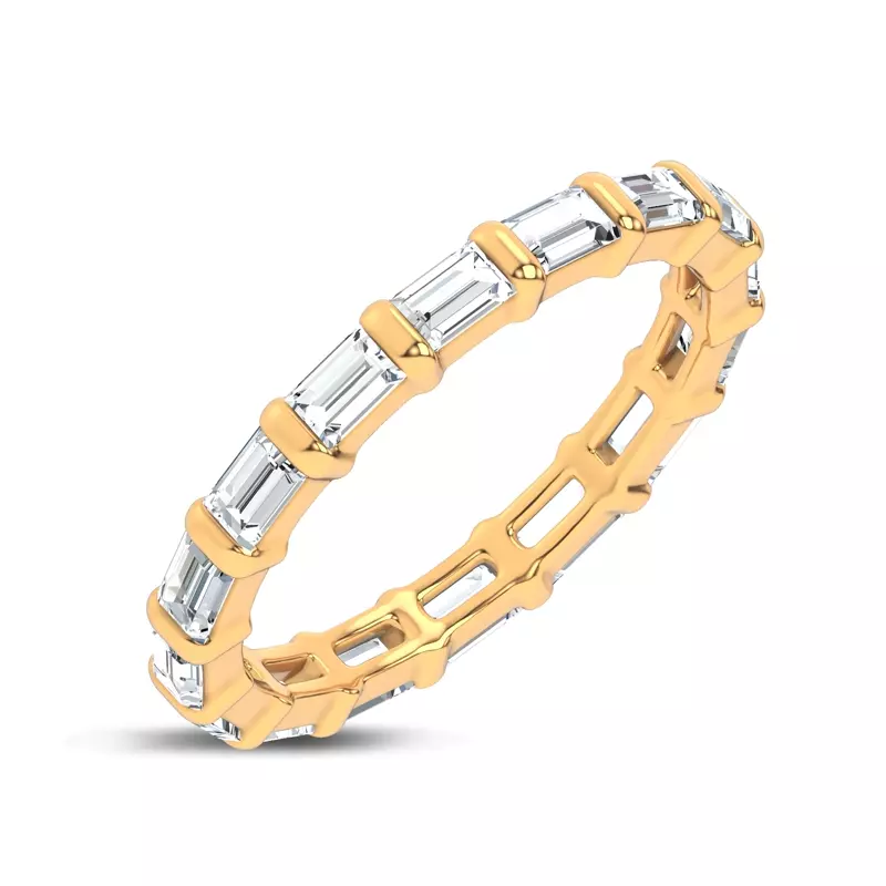 14K Yellow Gold Baguette Lab Diamond Eternity Band (1.00 ct. tw.)