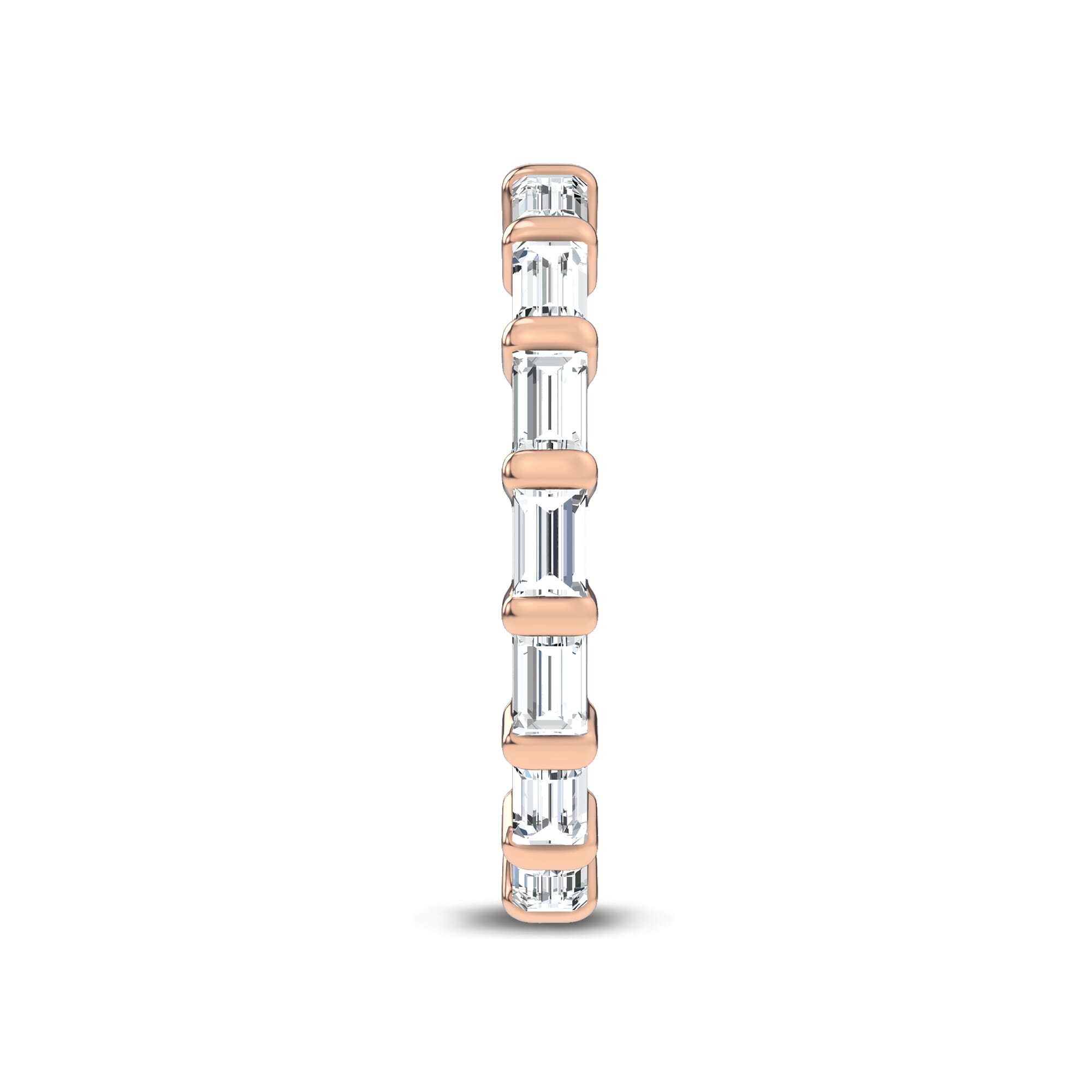 18K Rose Gold Baguette Diamond Eternity Band (1.00 ct. tw.)