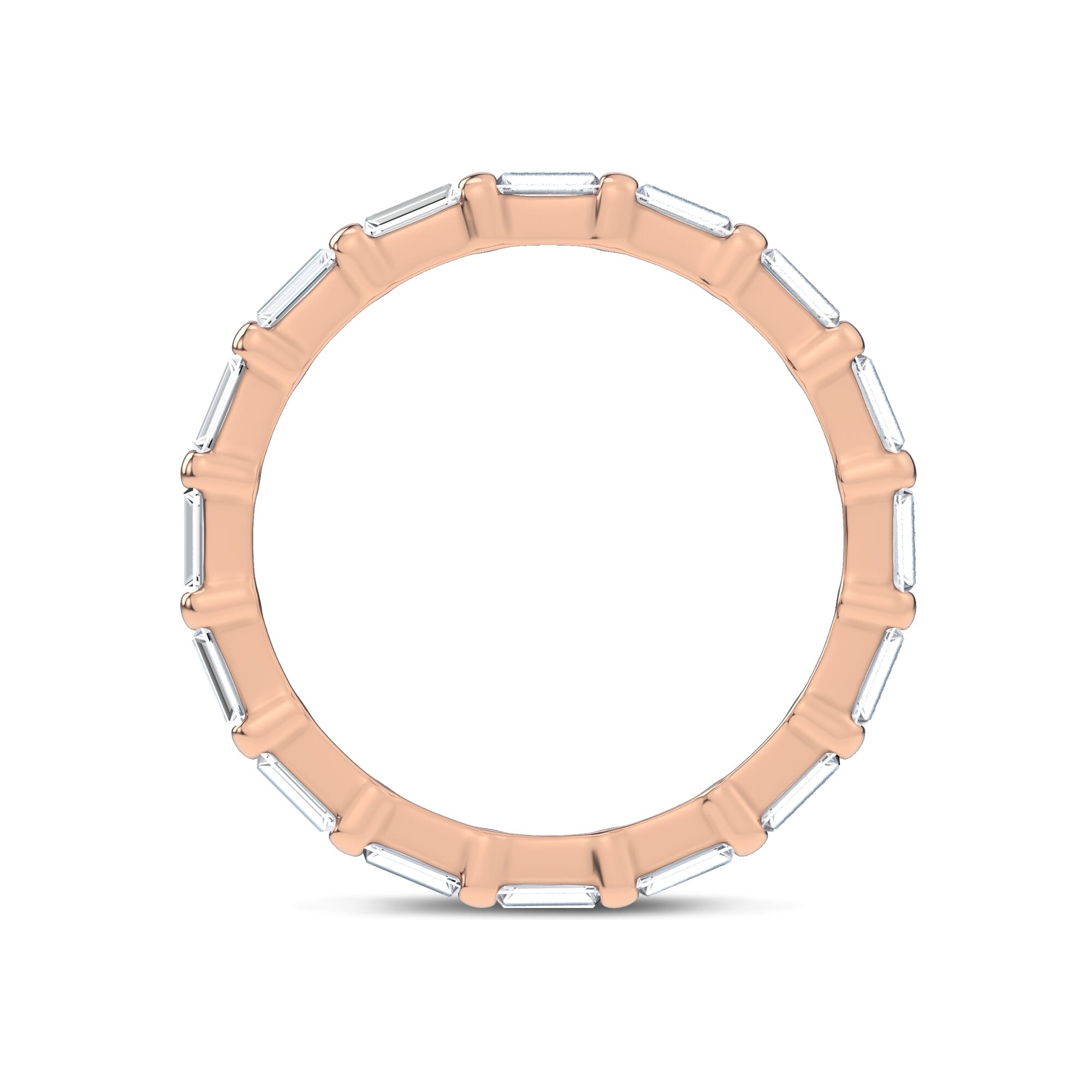 18K Rose Gold Baguette Diamond Eternity Band (1.00 ct. tw.)