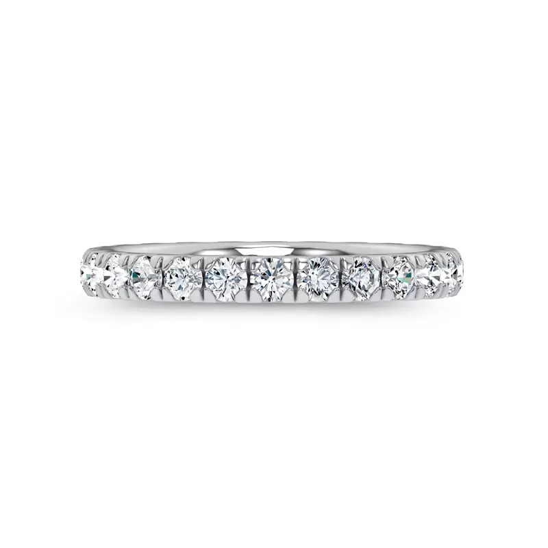 14K White Gold Everyday Pavé Eternity Lab Band (1.0 ct. tw.)