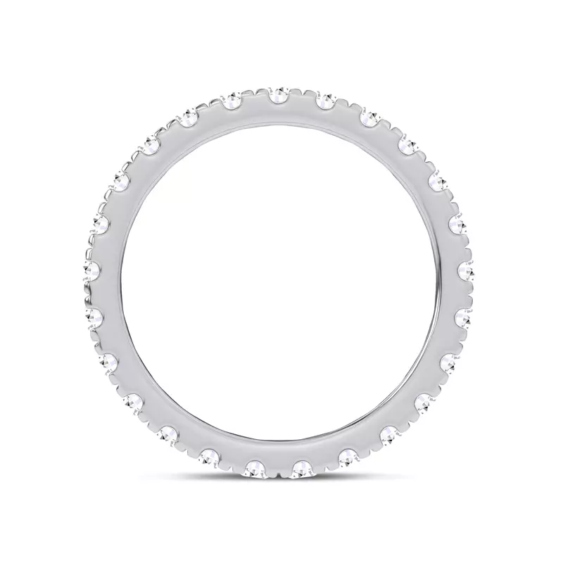 14K White Gold Everyday Pavé Eternity Lab Band (1.0 ct. tw.)