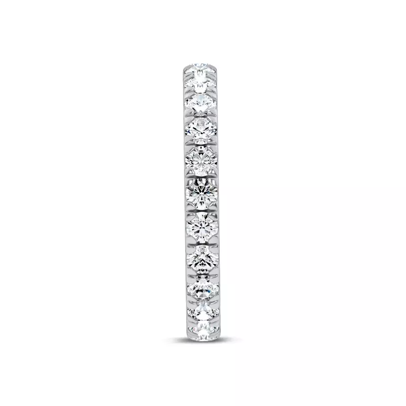 14K White Gold Everyday Pavé Eternity Lab Band (1.0 ct. tw.)