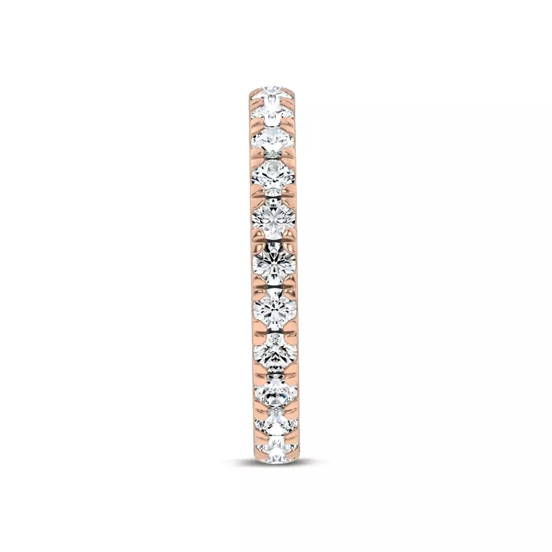 18K Rose Gold Everyday Pavé Eternity Lab Band (1.0 ct. tw.)