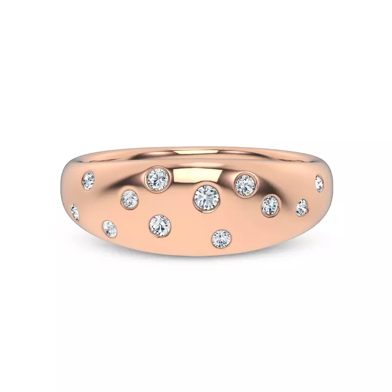 Lustra Wide Diamond Band
