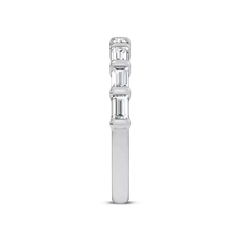 14K White Gold Baguette Lab Diamond Half Band (.50 ct. tw.) 