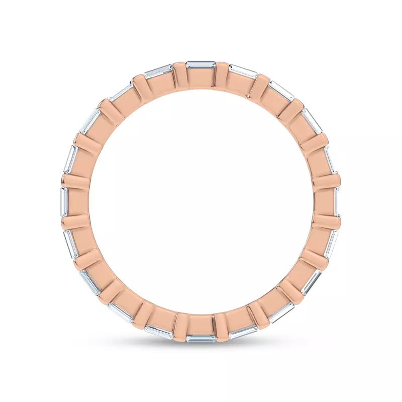 18K Rose Gold Baguette Lab Diamond Eternity Band (.50 ct. tw.)