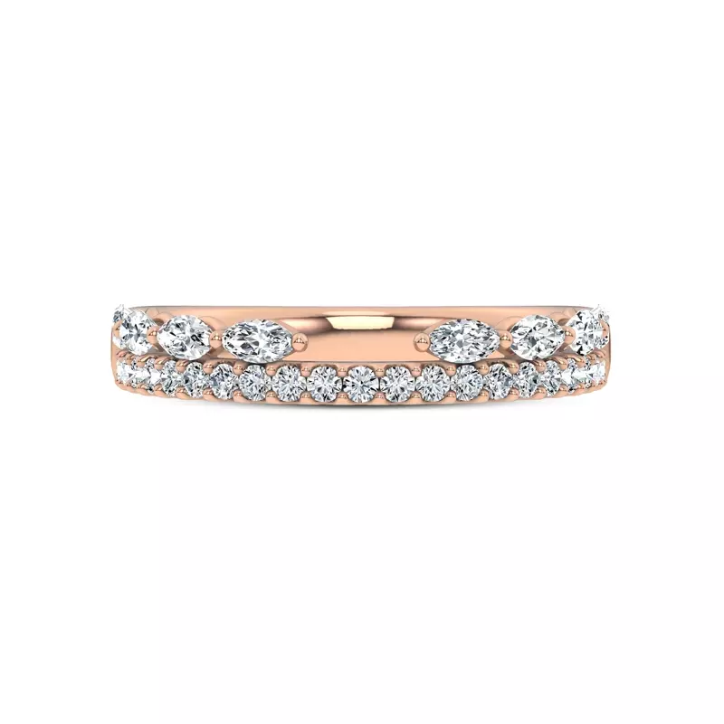 Ouvre Marquise Wrap Pavé Band