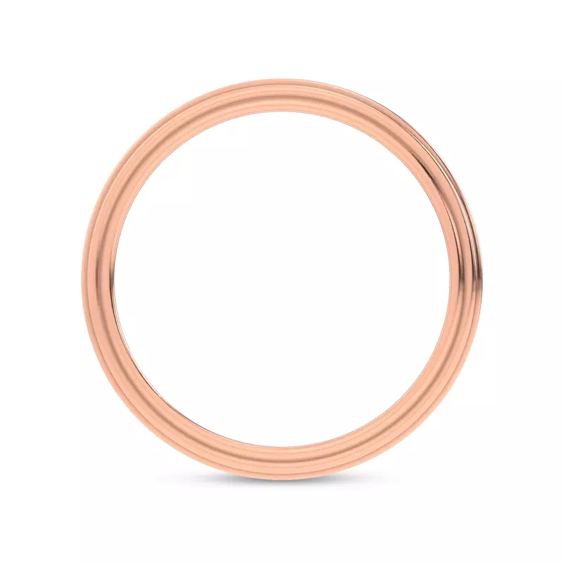 14K Rose Gold Skyline Band