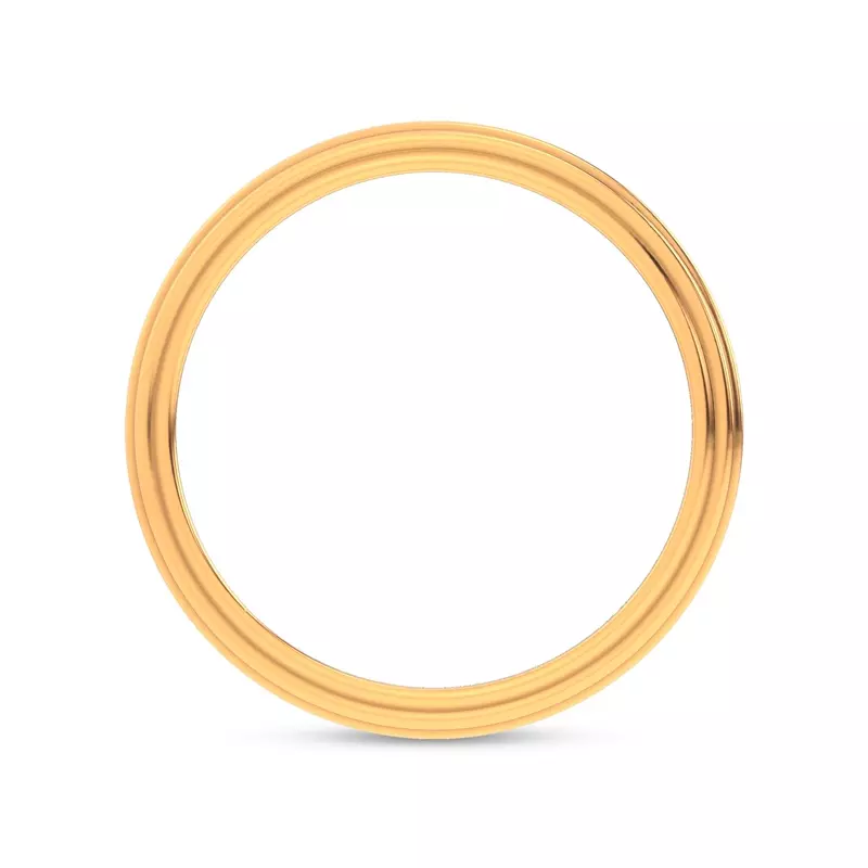18K Yellow Gold Skyline Band
