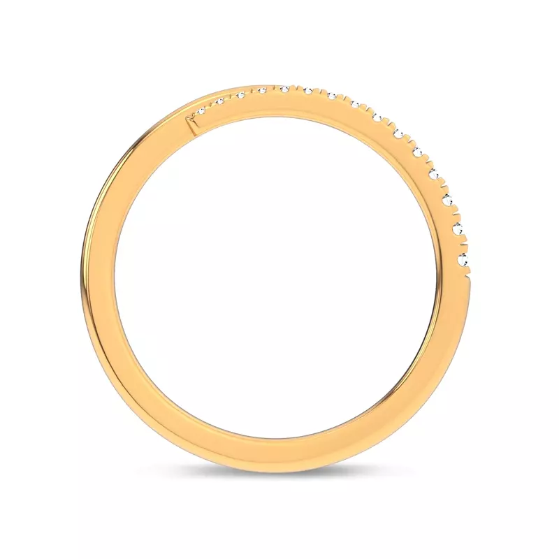 14K Yellow Gold Whisper Wrap Pavé Ring