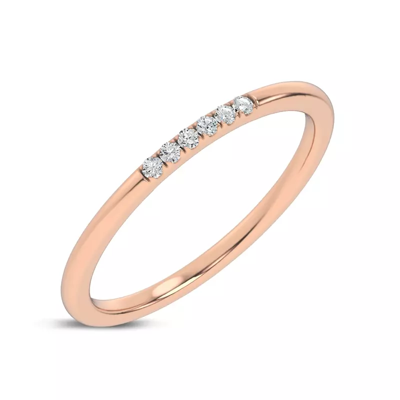 18K Rose Gold Petite Glow Lab Band
