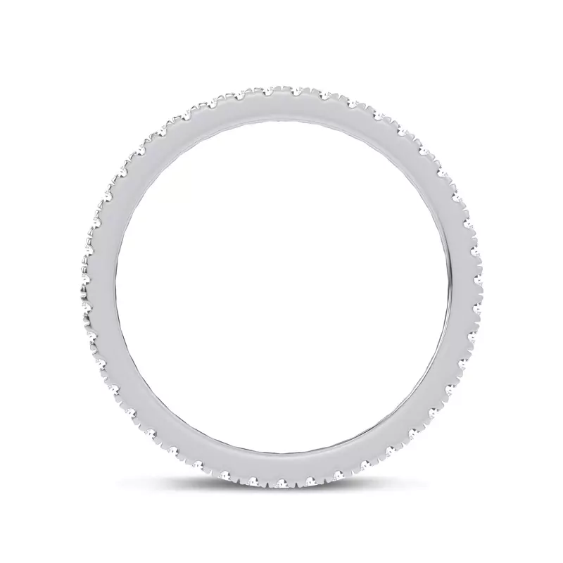 14K White Gold Stackable Pavé Eternity Band (0.33 ct. tw.)