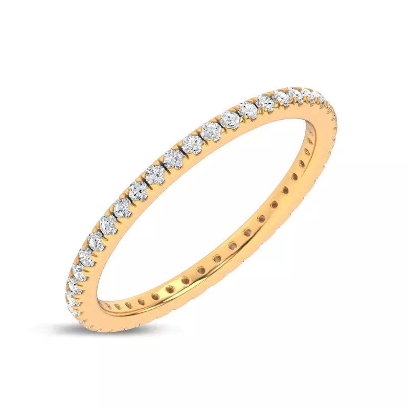 14K Yellow Gold Everyday Pavé Eternity Band (0.33 ct. tw.)