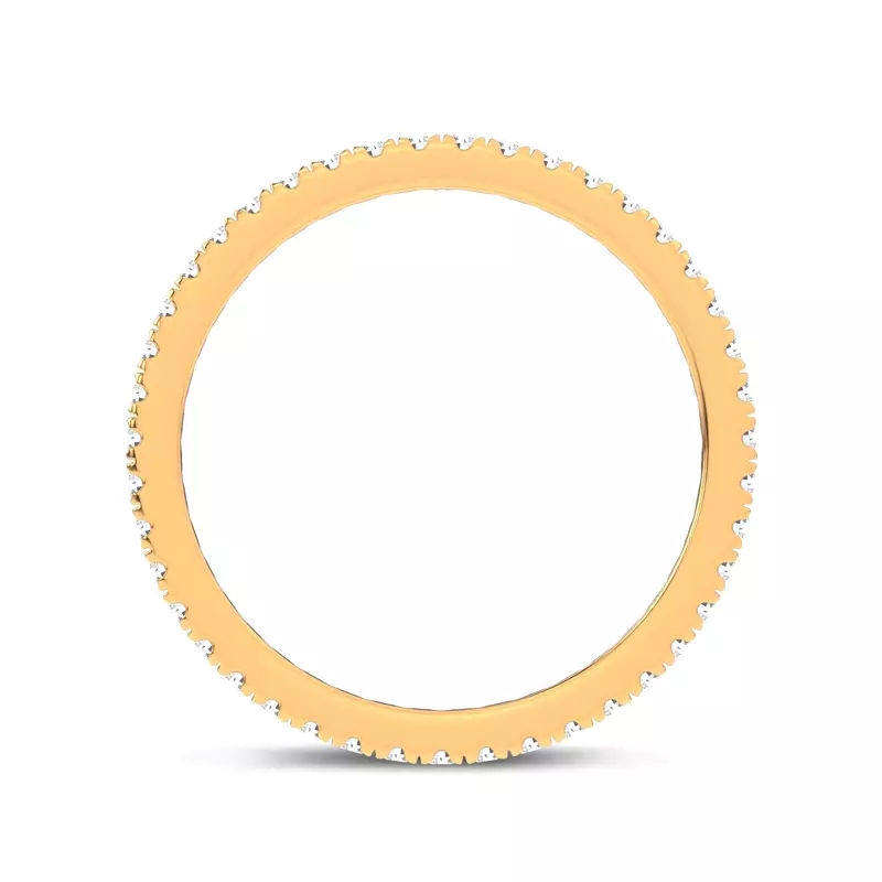 14K Yellow Gold Everyday Pavé Eternity Band (0.33 ct. tw.)