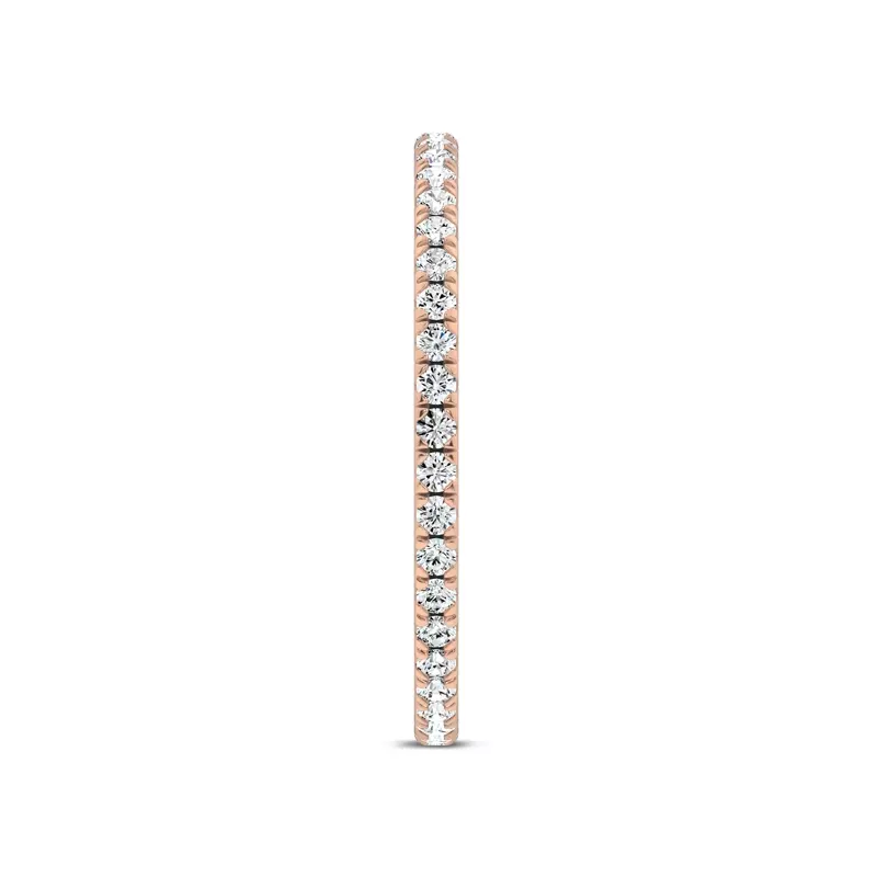 18K Rose Gold Everyday Pavé Eternity Band (0.33 ct. tw.)