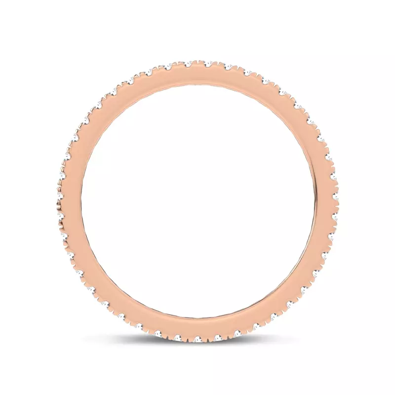 18K Rose Gold Everyday Pavé Eternity Band (0.33 ct. tw.)