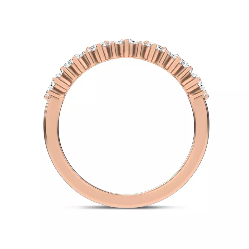 18K Rose Gold Ouvre Layered Open Band
