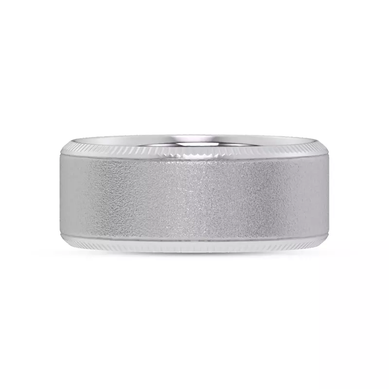 Mixed Textured Coin Edge Band (9mm)
