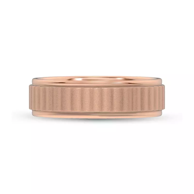 Brushed Rippled Band (7mm)