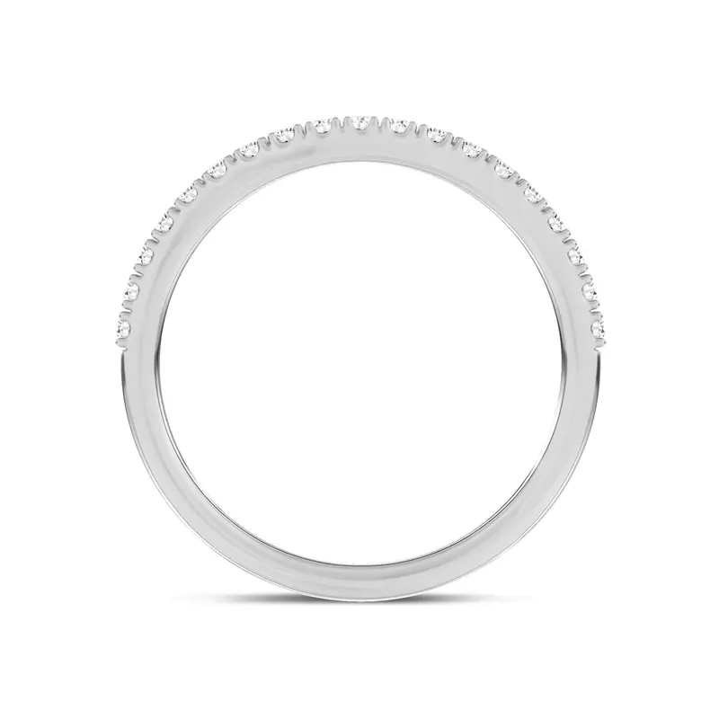 14K White Gold Lunare Pavé Lab Band