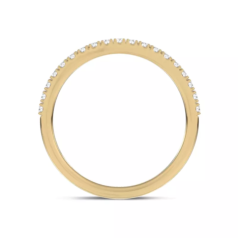 14K Yellow Gold Lunare Pavé Lab Band