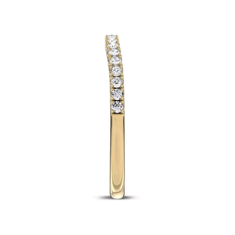 14K Yellow Gold Lunare Pavé Lab Band