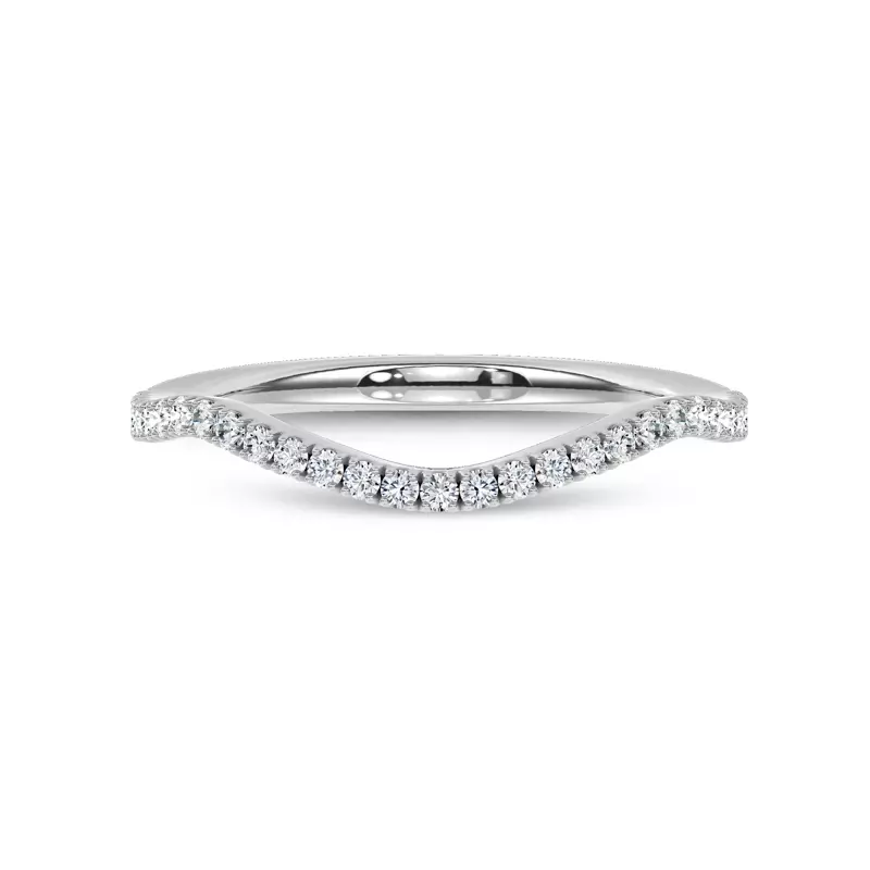 Bellatrix Contour Pavé Band 