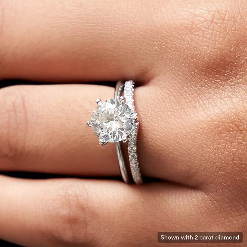 Platinum Maria 6 Prong Solitaire Engagement Ring