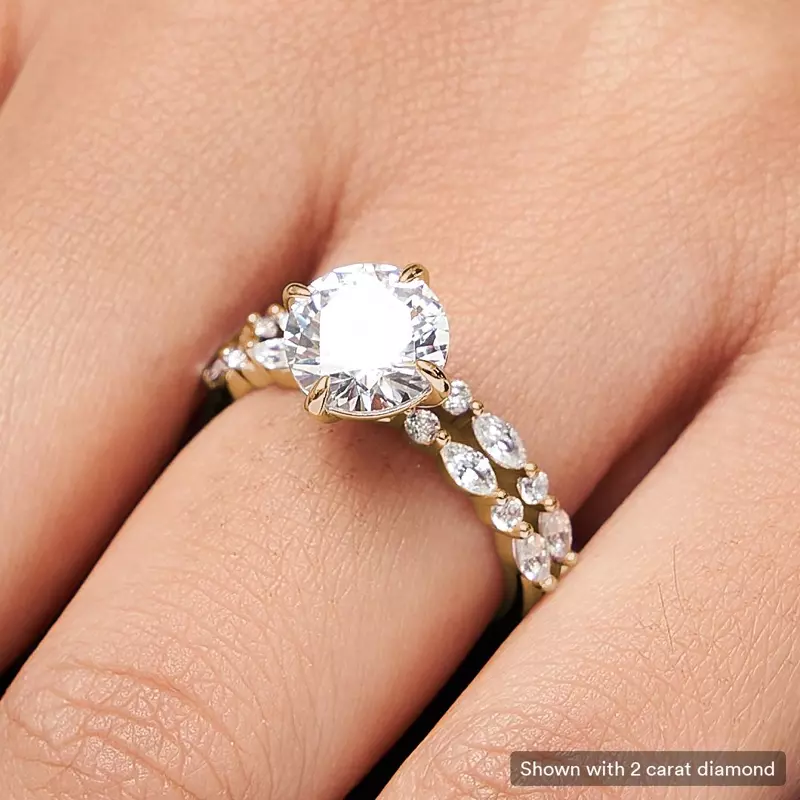 14K Yellow Gold Laila Engagement Ring