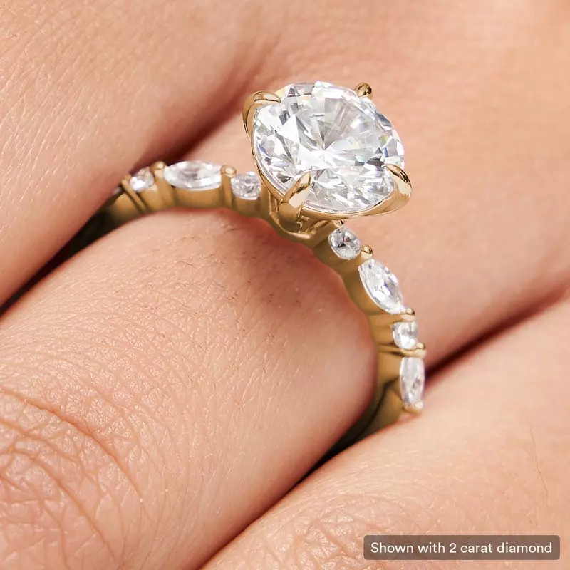 14K Yellow Gold Laila Engagement Ring