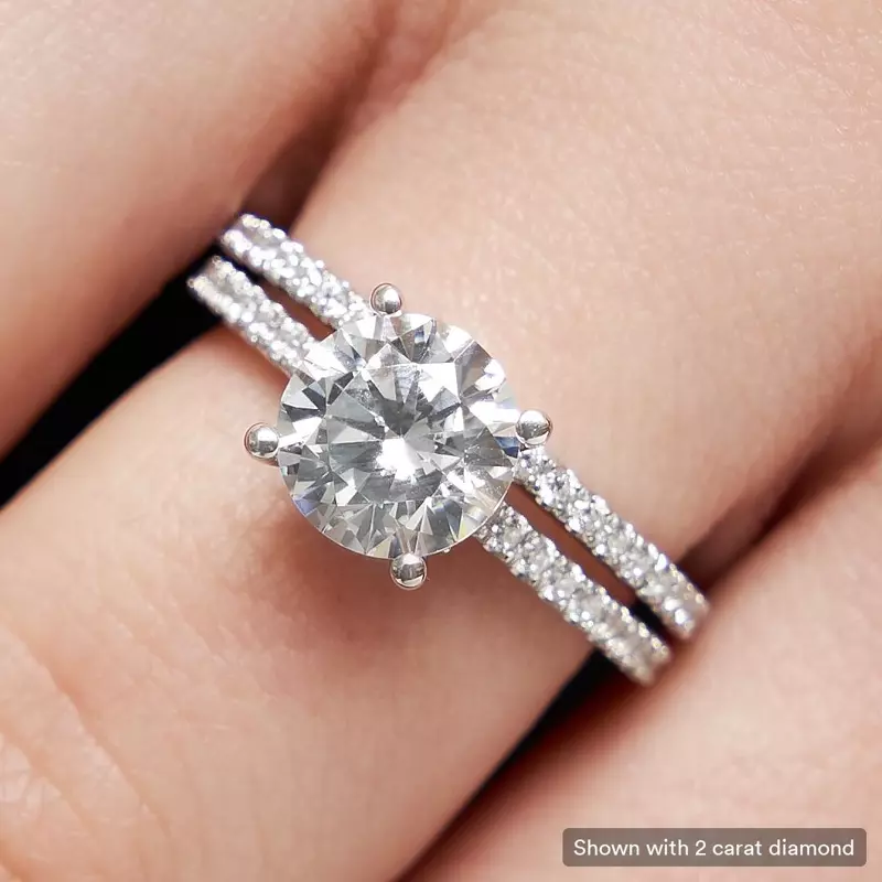 Platinum Caroline Classic Diamond Engagement Ring