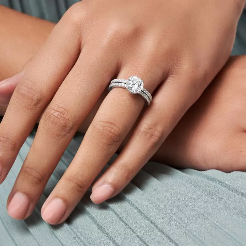 18K White Gold Angela Diamond Engagement Ring