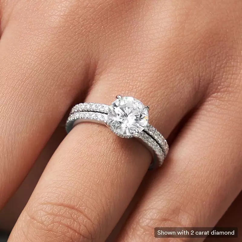 18K White Gold Angela Diamond Engagement Ring