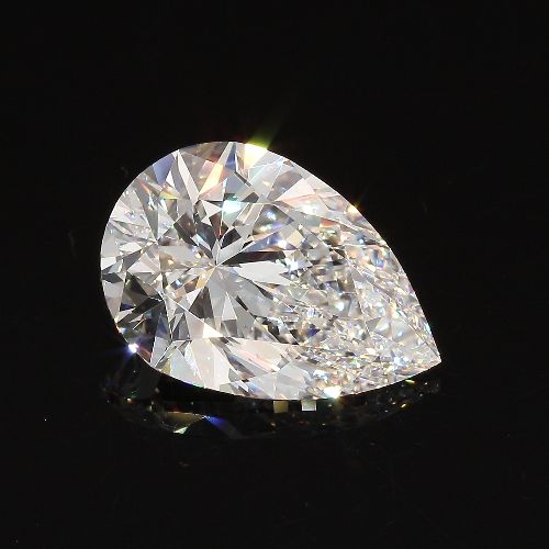 5.19ct G VS2 Rare Carat Ideal Cut Pear Diamond