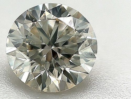 1.55 ct Round K · Faint Brown natural diamond