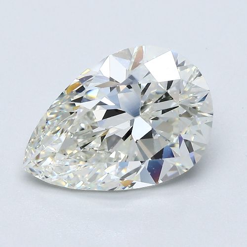 4.05ct J VS1 Very Good Cut Pear Diamond