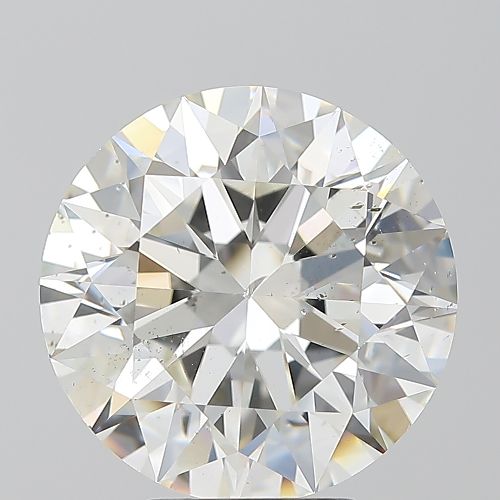 5.02ct J SI2 Rare Carat Ideal Cut Round Diamond