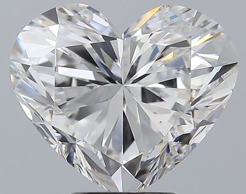 5.01ct F VS2 Rare Carat Ideal Cut Heart Diamond