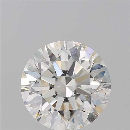 5.08ct I SI2 Rare Carat Ideal Cut Round Diamond
