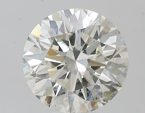 5.01ct J SI2 Rare Carat Ideal Cut Round Diamond