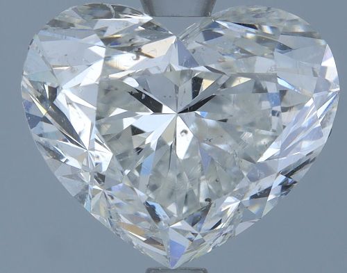 2.60ct H SI2 Rare Carat Ideal Cut Heart Diamond