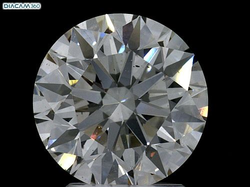 3.03ct H SI1 Rare Carat Ideal Cut Round Diamond