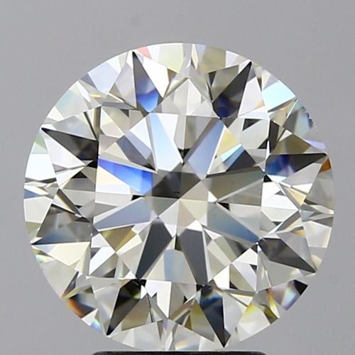 4.01ct K VS2 Rare Carat Ideal Cut Round Diamond