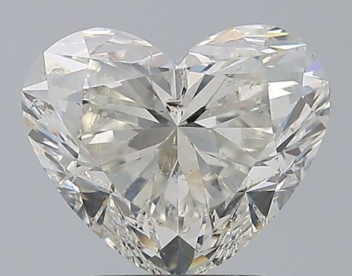 3.01ct J SI2 Rare Carat Ideal Cut Heart Diamond