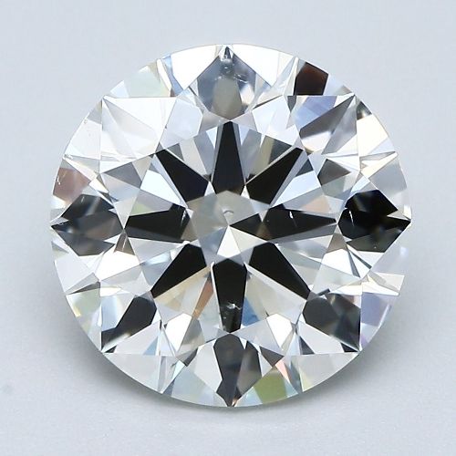 3.02ct H SI1 Rare Carat Ideal Cut Round Diamond